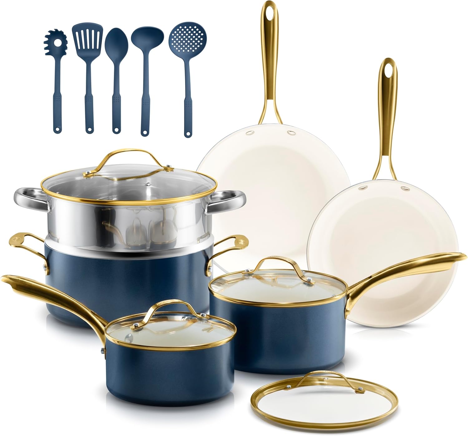 Gotham Steel 15-Piece Nonstick Cookware Set