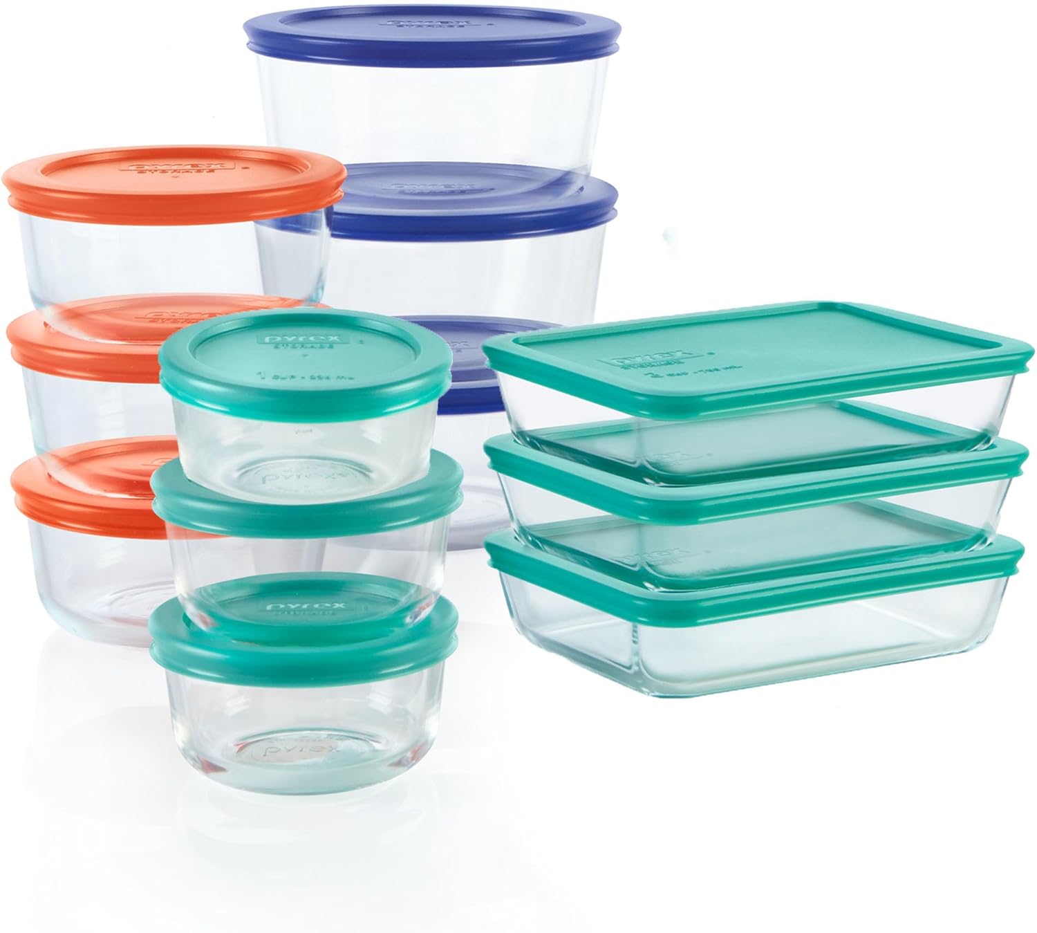 Pyrex Simply Store 18-Piece Glass Food Storage Set
