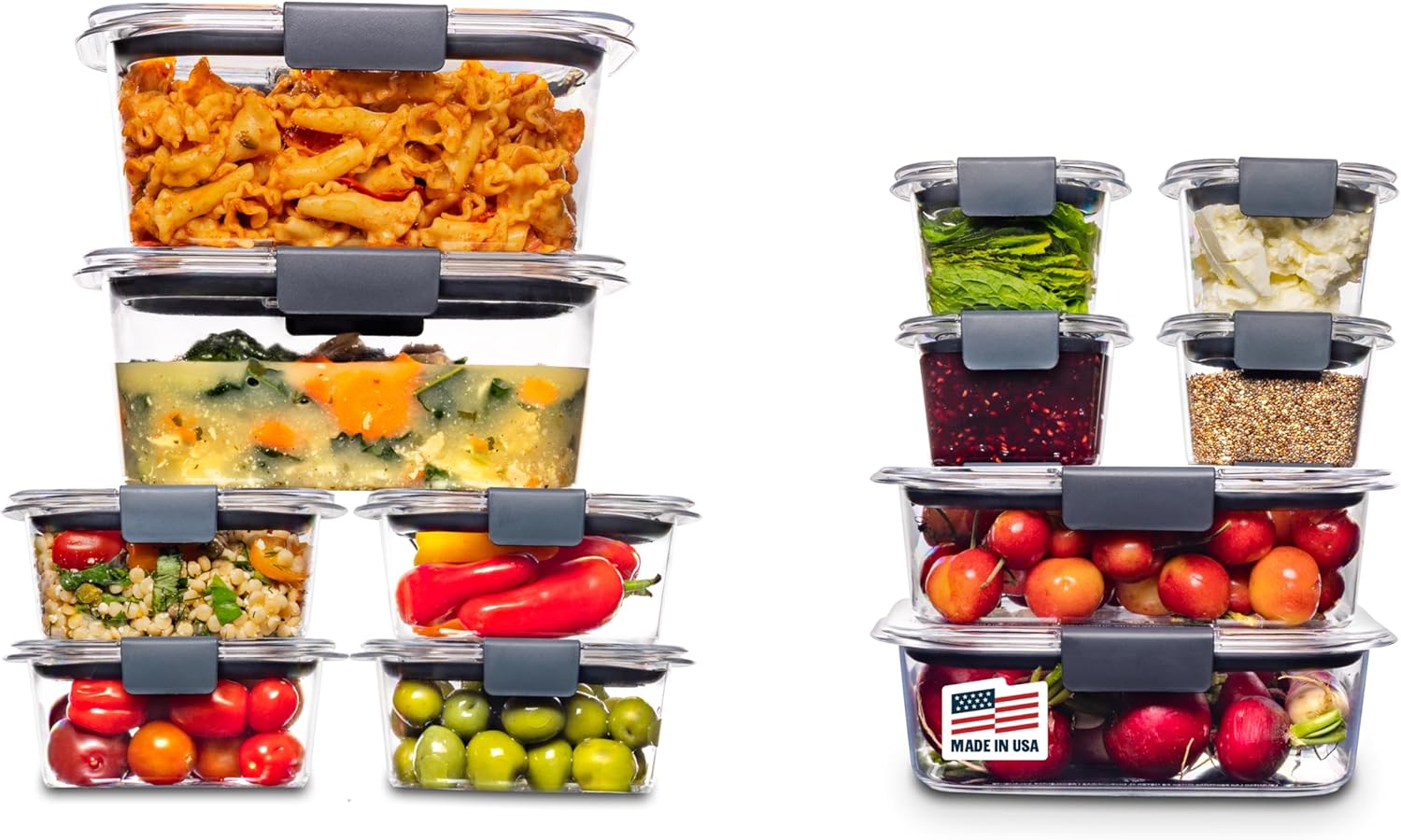 Rubbermaid Brilliance 24-Piece Food Storage Set