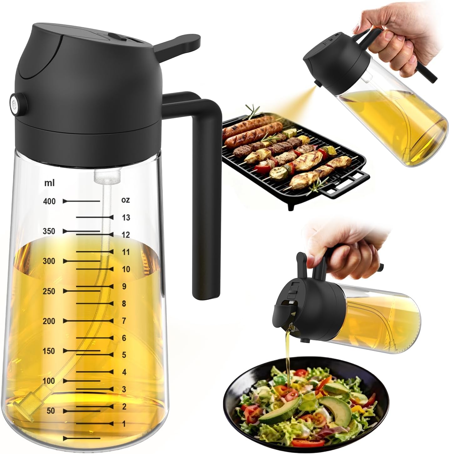 TrendPlain Olive Oil Sprayer 16oz Glass